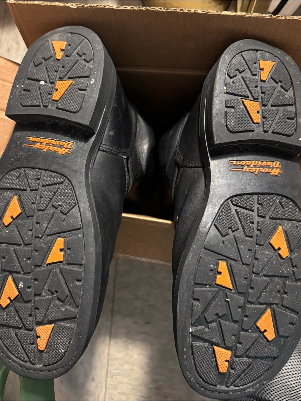 Harley-Davidson Black Leather Engineer Boots with Harness Strap